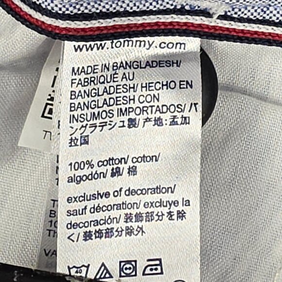 Tommy Hilfiger Men Shorts Size 40 Blue White Seersucker Preppy EUC Beach Striped - Picture 7 of 13